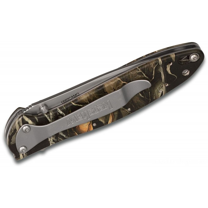Final Sale - Kershaw 1660CAMO Ken Red Onion Leek Assisted Fin Blade 3 Grain Bang Ordinary Blade, Camouflage Light Weight Aluminum Takes Care Of - Sale-A-Thon Spectacular:£45[sinf333te]
