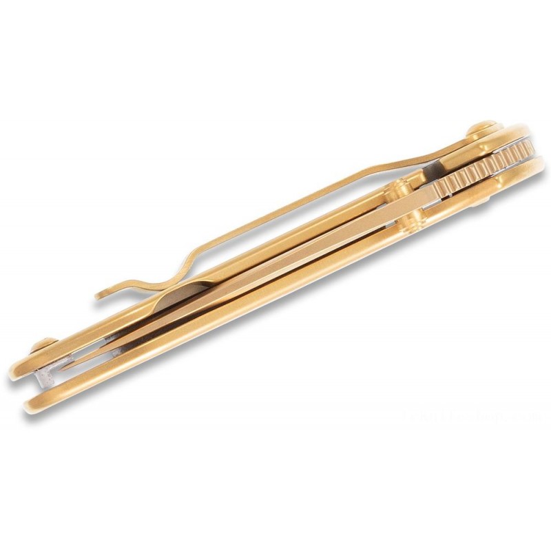 Back to School Sale - Kershaw 1600G Ken Onion Gold Plated Chive Assisted Fin 1.9 Level Cutter, Gold Plated Steel Manages - Off-the-Charts Occasion:£53[conf380li]