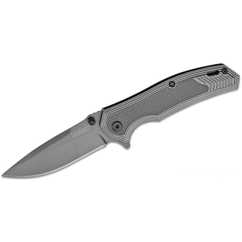 Kershaw 8310 Fringe Assisted Fin 3 Ti Carbo-Nitride Decrease Point Cutter and also Stainless-steel Takes Care Of with Carbon Thread Insert