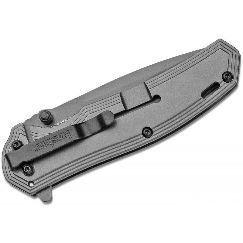 Kershaw 8310 Fringe Assisted Flipper 3 Ti Carbo-Nitride Reduce Point Blade and also Stainless Steel Handles along with Carbon Dioxide Thread Insert