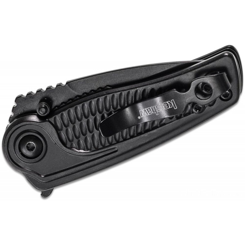 Kershaw 1313BLK Spoke Assisted Fin Blade 2 African-american Plain Cutter, Stainless Steel Manages