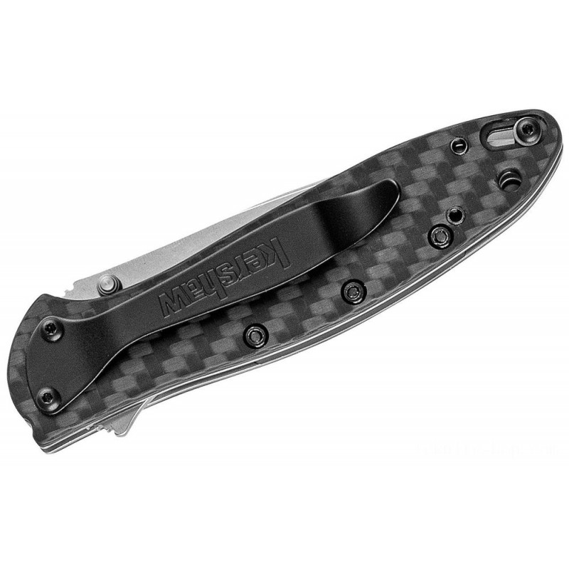 Cyber Monday Sale - Kershaw 1660CF Ken Onion Leek Assisted Flipper Knife 3 CPM-154 Stonewashed Cutter, Carbon Dioxide Fiber Manages - New Year's Savings Spectacular:£68