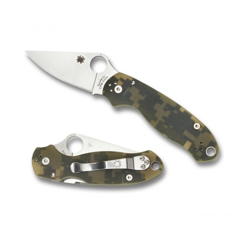 Distress Sale - Spyderco Para 3 G-10 Digital Disguise —-- Level Side. - One-Day:£71