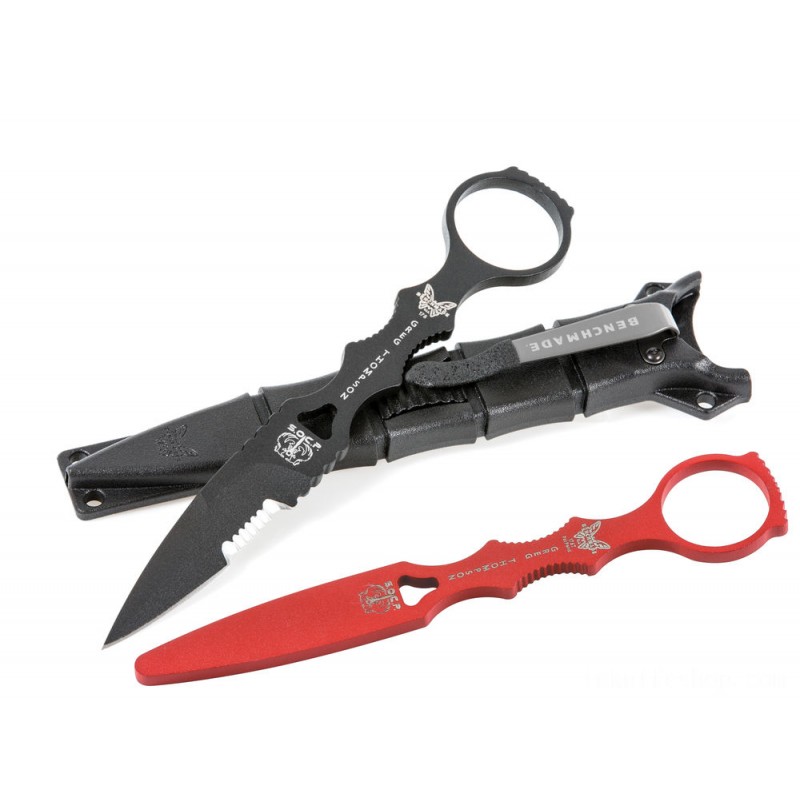 Benchmade 178SBK-COMBO SOCP Dagger 3.22  Combo Cutter with Instructor, African-american Skin