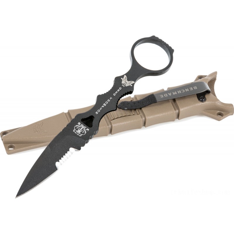 Benchmade SOCP Dagger 3.22  Combination Blade, Sand Sheath - 178SBKSN
