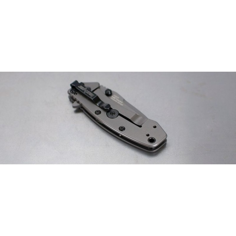 Kershaw 1555Ti Cryo Assisted Fin Knife 2.75 Gray Level Cutter and Stainless Steel Manages