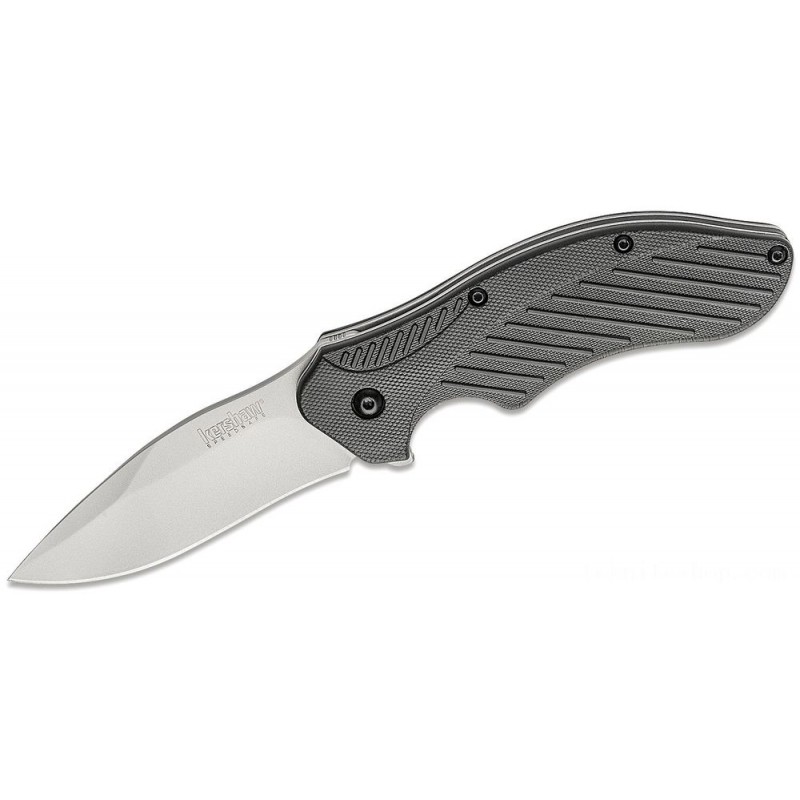 Kershaw 1605 Clash Assisted Flipper Knife 3 Grain Great Time Ordinary Cutter, Black Polyimide Takes Care Of
