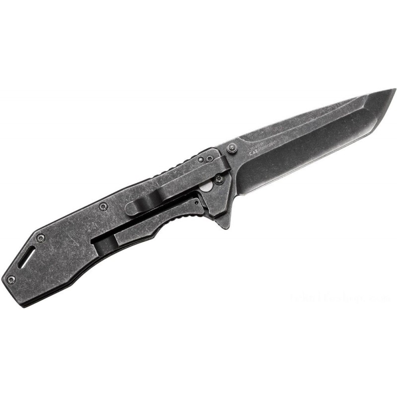 Kershaw 1304BW Own It 4 Piece Place, Supported Opening Blackwash Folder, LED Torch, Mini Device and Pet Dog Tag