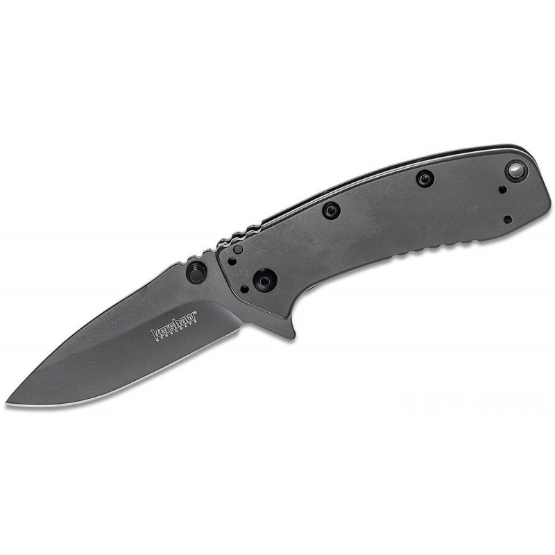 Kershaw 1556Ti Cryo II Assisted Fin Knife 3.25 Plain Cutter, Rick Hinderer Framelock Design