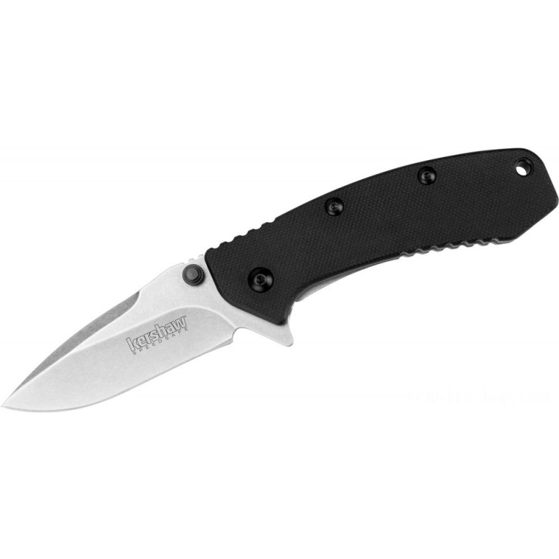 Free Shipping - Kershaw 1555G10 Cryo Assisted Fin Blade 2.75 Level Stonewash Blade, G10 and also Stainless-steel Manages - Winter Wonderland Weekend Windfall:£39