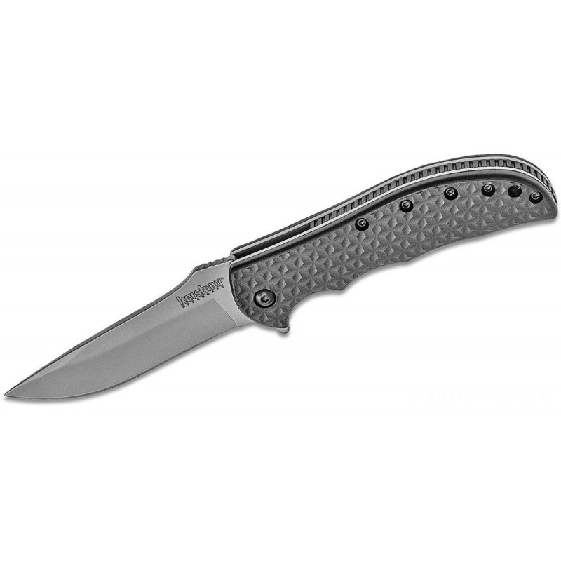 November Black Friday Sale - Kershaw 3650 Volt II Assisted 3-1/8 Bead-Blast Plain Cutter, Polyimide Takes Care Of - Boxing Day Blowout:£30[nenf481ca]