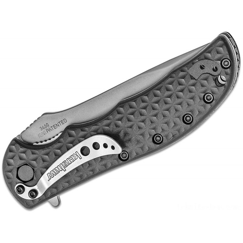 Kershaw 3650 Volt II Assisted 3-1/8 Bead-Blast Plain Blade, Polyimide Deals With