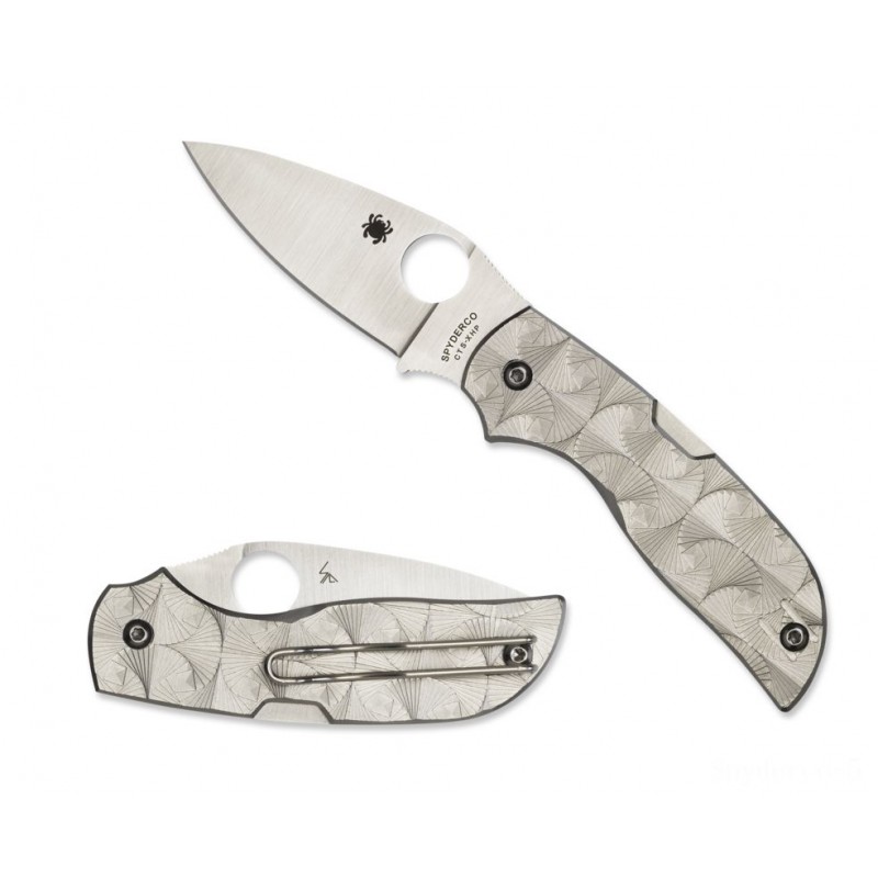 Two for One - Spyderco Jungle Stepped Titanium. - Reduced:£94