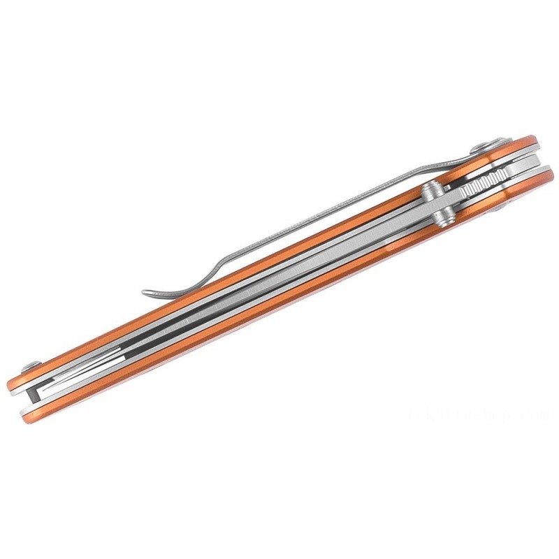 Kershaw 1660OR Ken Onion Leek Assisted Fin Blade 3 Bead Blast Ordinary Cutter, Orange Aluminum Manages