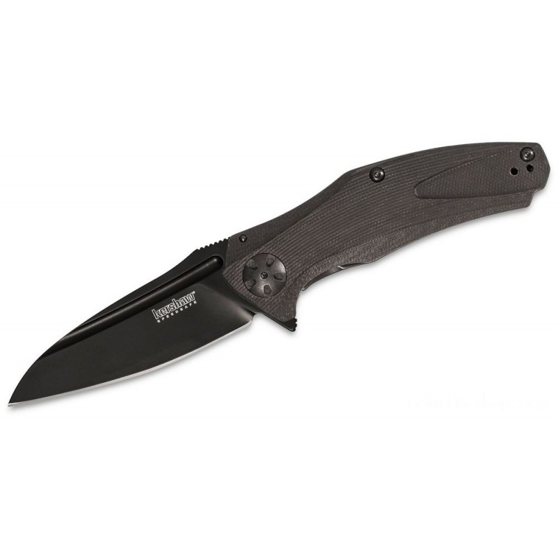 Kershaw 7007BLK Natrix Assisted Flipper Knife 3.25 African-american Oxide Drop Aspect Cutter, Afro-american G10 Manages