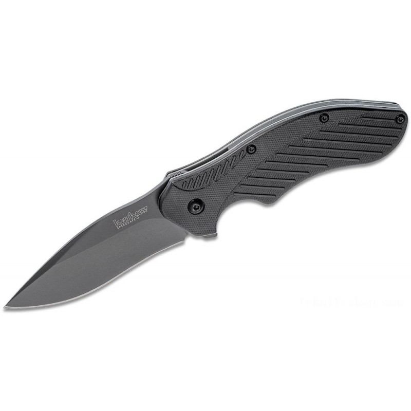 Kershaw 1605CKT Clash Assisted Flipper Knife 3 Afro-american Plain Blade, African-american Polyimide Handles