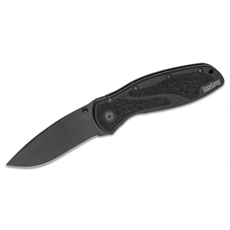 Kershaw 1670BLK Ken Red Onion Blur Assisted Collapsable Knife 3-3/8 African-american Ordinary Cutter, Afro-american Aluminum Manages