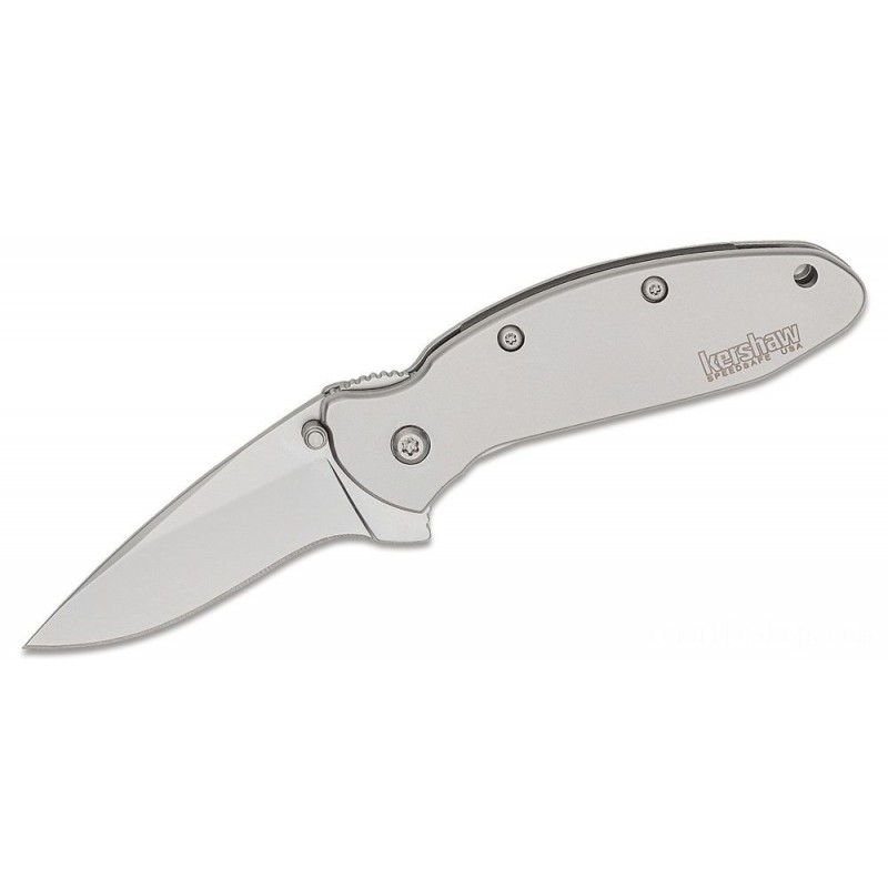 Clearance Sale - Kershaw 1620FL Ken Onion Scallion Assisted Fin Blade 2.25 Grain Burst Ordinary Blade, Stainless-steel Handles - End-of-Season Shindig:£40