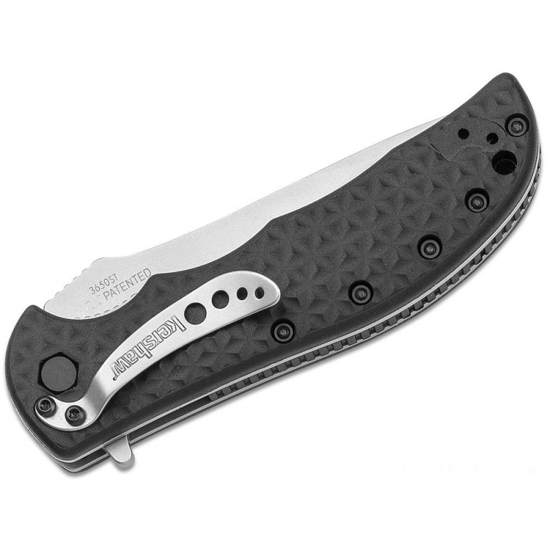 Kershaw 3650ST Volt II Assisted 3-1/8 Bead-Blast Combo Blade, Glass-Filled Nylon Material Handles