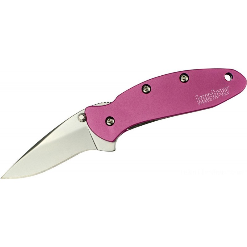 Kershaw 1600PINK Ken Red Onion Chive Assisted Flipper Blade 1.9 Bead Burst Ordinary Cutter, Pink Light Weight Aluminum Deals With