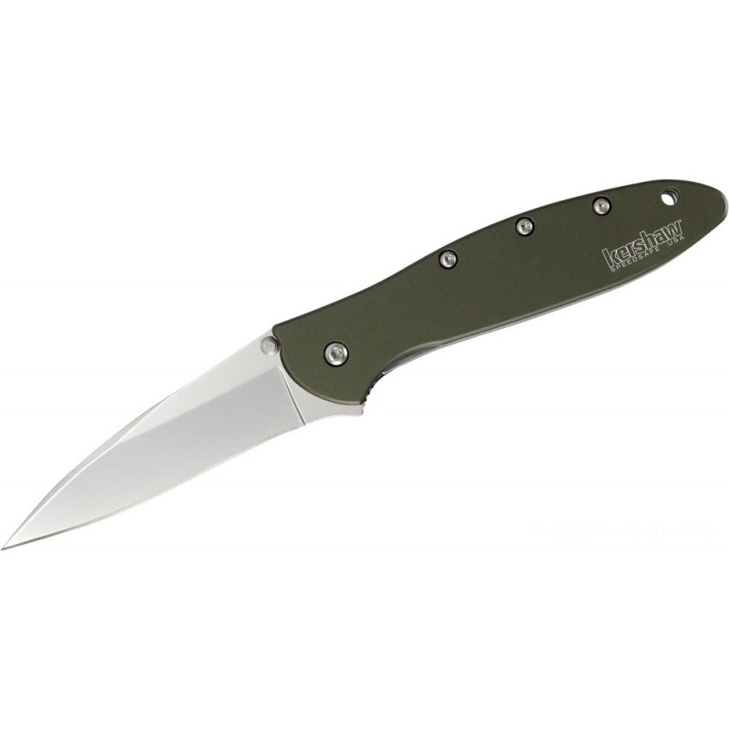 Mother's Day Sale - Kershaw 1660OL Ken Red Onion Leek Assisted Fin Blade 3 Grain Bang Ordinary Cutter, OD Environment-friendly Light Weight Aluminum Manages - Liquidation Luau:£44[alnf549co]