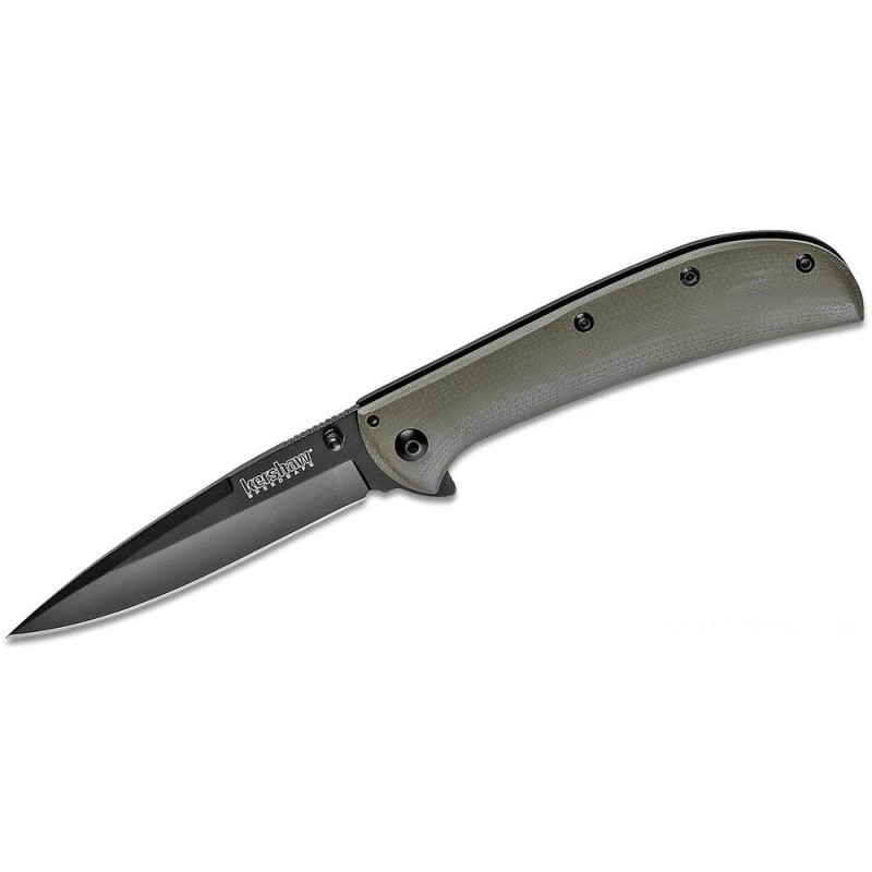 Kershaw 2330GRNBLK Al Mar AM-4 Assisted Flipper 3.5 Afro-american Javelin Factor Cutter, Environment-friendly G10 and also Afro-american Stainless Steel Deals With