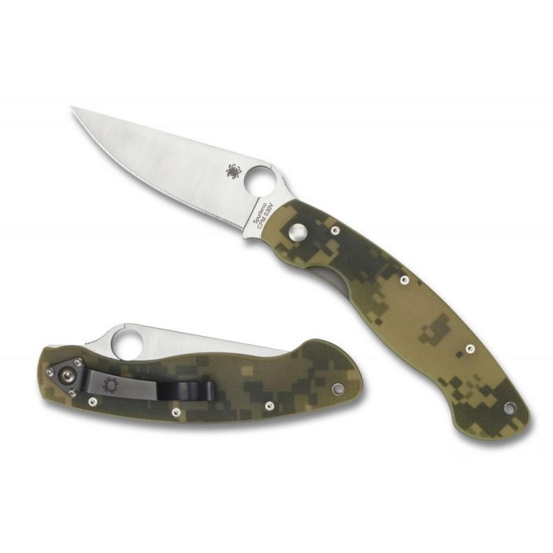 Spyderco Armed Force Version G-10 Camouflage —-- Ordinary Side