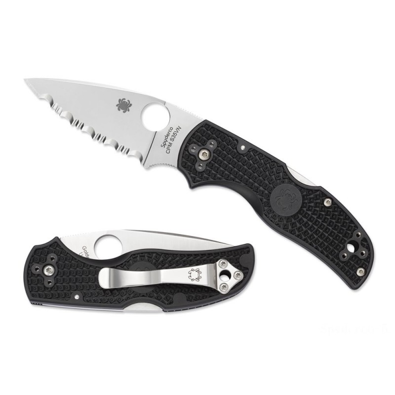 Three for the Price of Two - Spyderco Native 5 Lightweight Afro-american Combination/Plain/Spyder Side. - Savings Spree-Tacular:£57
