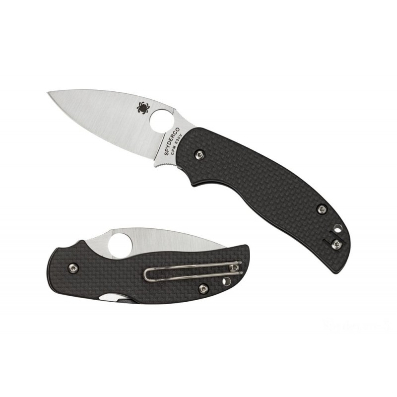 Spyderco Sage 5 Squeezing Hair —-- Level Side