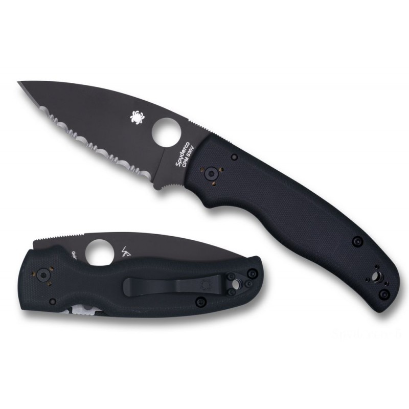Spyderco Witch Doctor Afro-american Blade Level Side