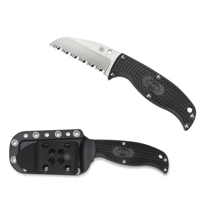 Free Gift with Purchase - Spyderco ENUFF SHEEPFOOT BLK FRN —-- Spyder Edge - Super Sale Sunday:£70[honf674ua]