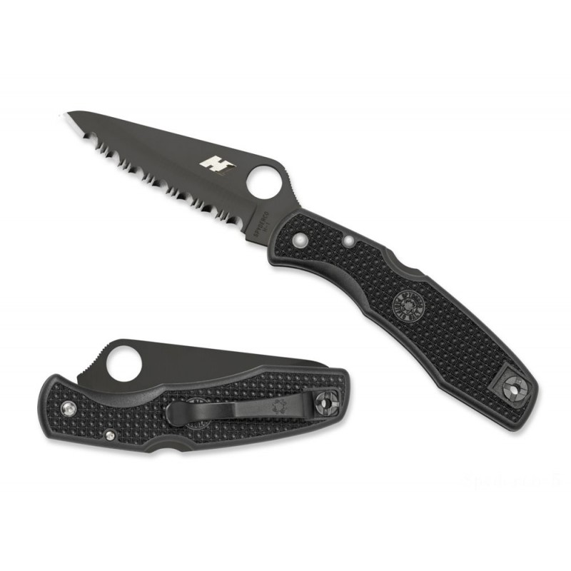 Spyderco Pacific Sodium Afro-american Blade - Spyder Side