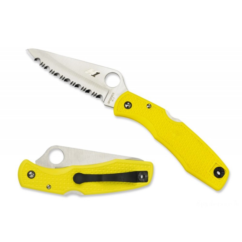 Price Crash - Spyderco Pacific Sodium Yellowish FRN - Spyder Side - Mother's Day Mixer:£61[nenf692ca]