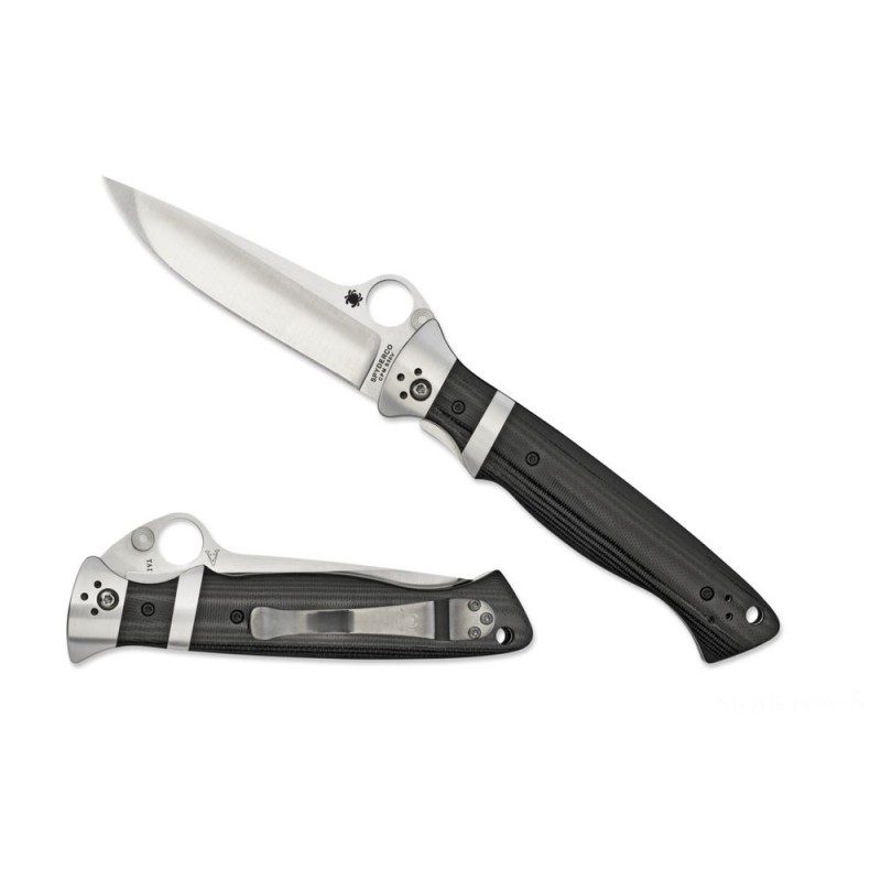 Can't Beat Our - Spyderco Vallotton Sub-Hilt —-- Plain Edge - President's Day Price Drop Party:£78