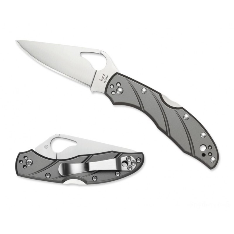 Free Gift with Purchase - Spyderco byrd Meadowlark 2 Titanium —-- Level Side - Click and Collect Cash Cow:£44