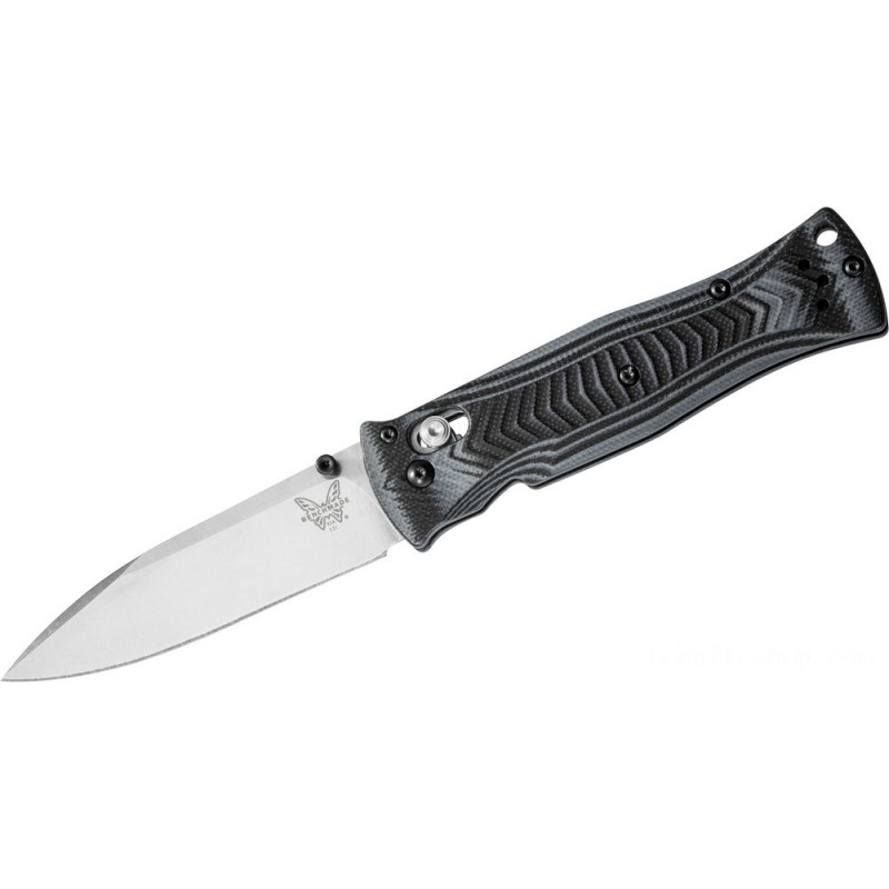 Benchmade 531 Pardue AXIS Folding Knife 3.25 Silk Plain Blade, G10 Handles