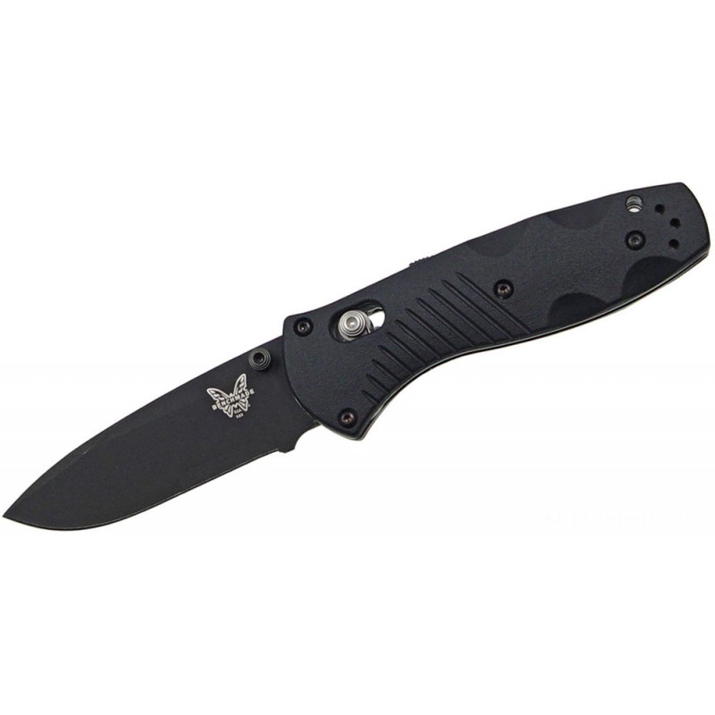 Benchmade 585BK Mini-Barrage AXIS-Assisted Folding Blade 2.91 Afro-american Plain Cutter, Black Valox Deals With