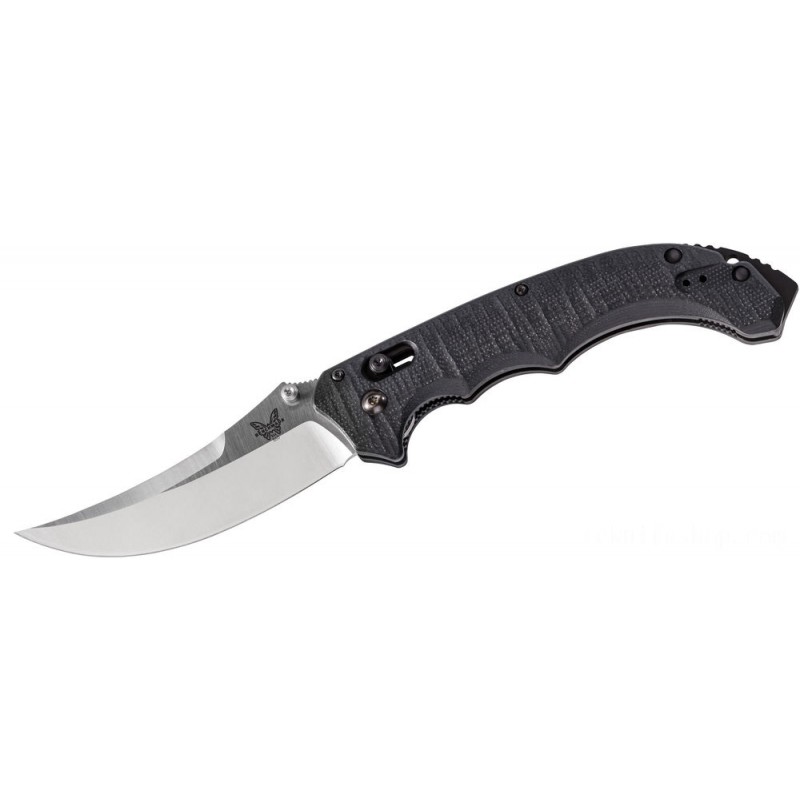 Benchmade Turmoil Folding Knife 3.95 Silk Plain Blade, G10 Handles - 860