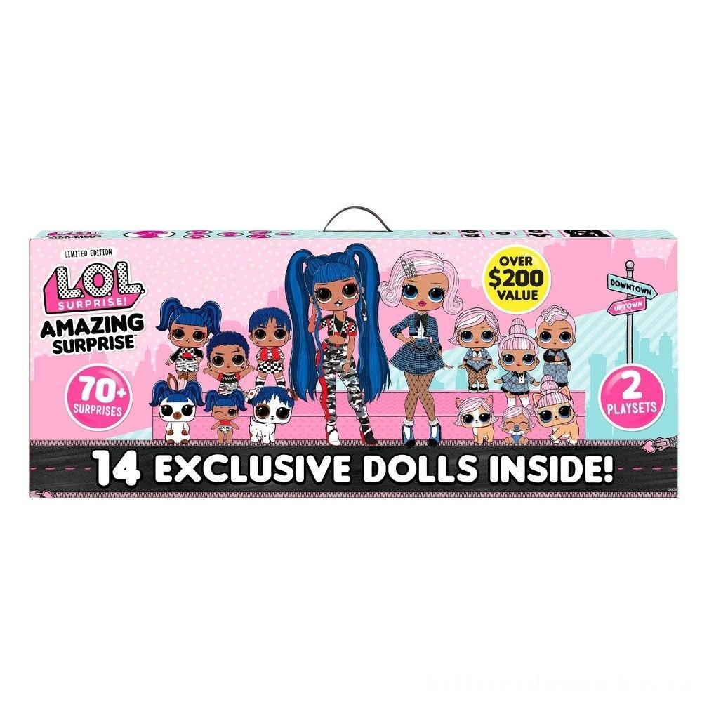 Doorbuster - L.O.L Surprise! Impressive Unpleasant Surprise along with 14 Dolls &&    70+ Unpleasant surprises - Value:£72[sia5083te]