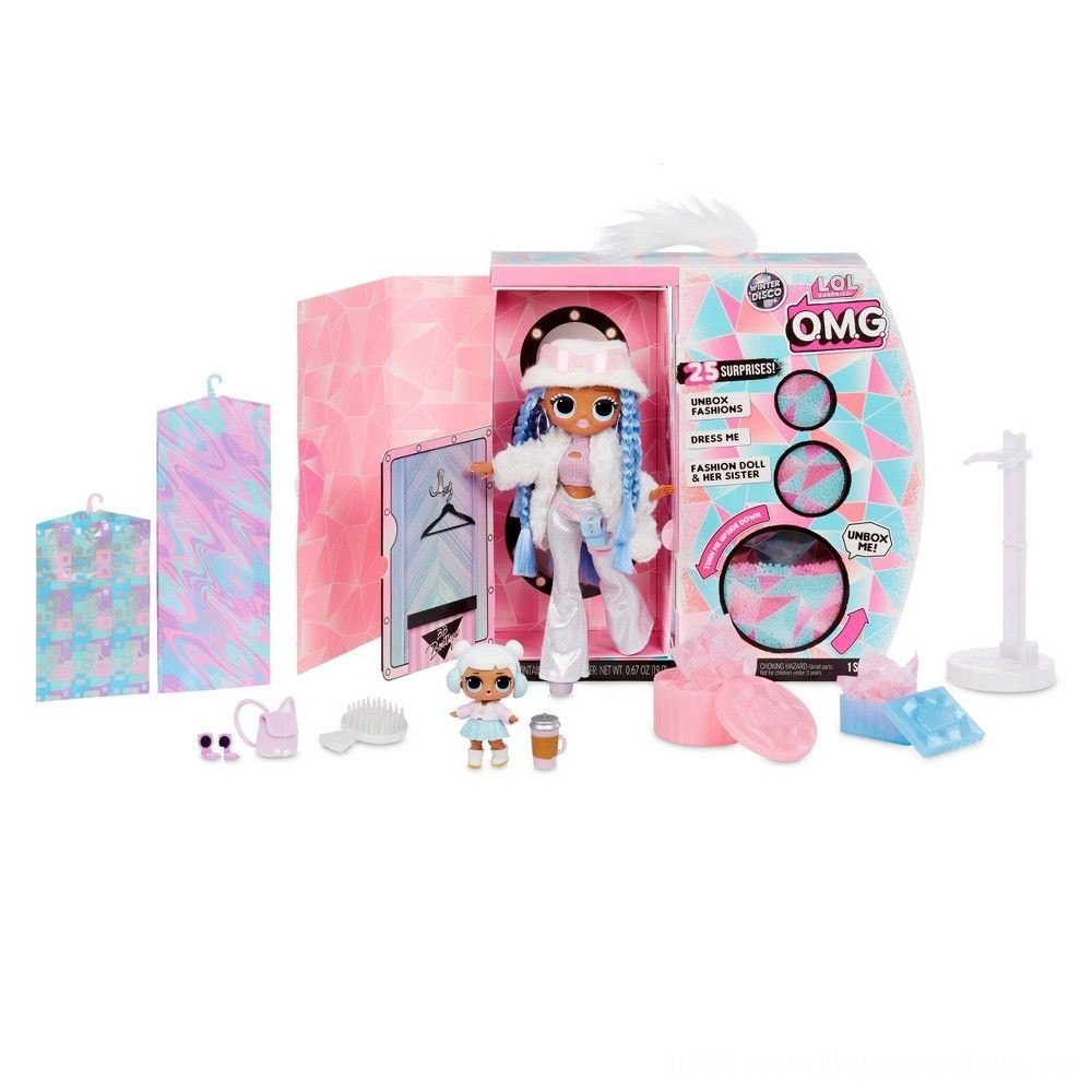 L.O.L Surprise! O.M.G. Winter Disco Snowlicious Style Dolly && Sibling