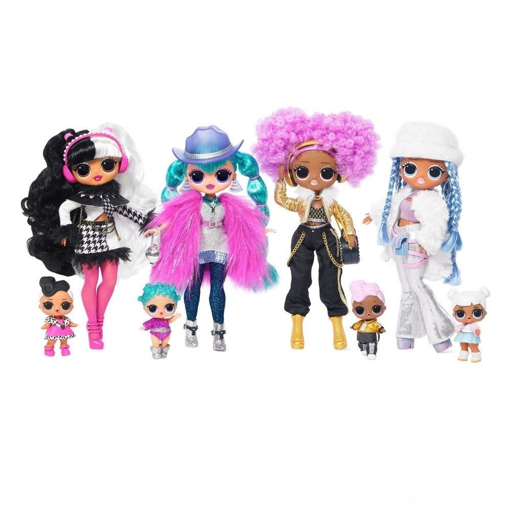 Back to School Sale - L.O.L Surprise! O.M.G. Winter Disco Snowlicious Fashion Trend Doll &&    Sister - Weekend:£26[hoa5087ua]