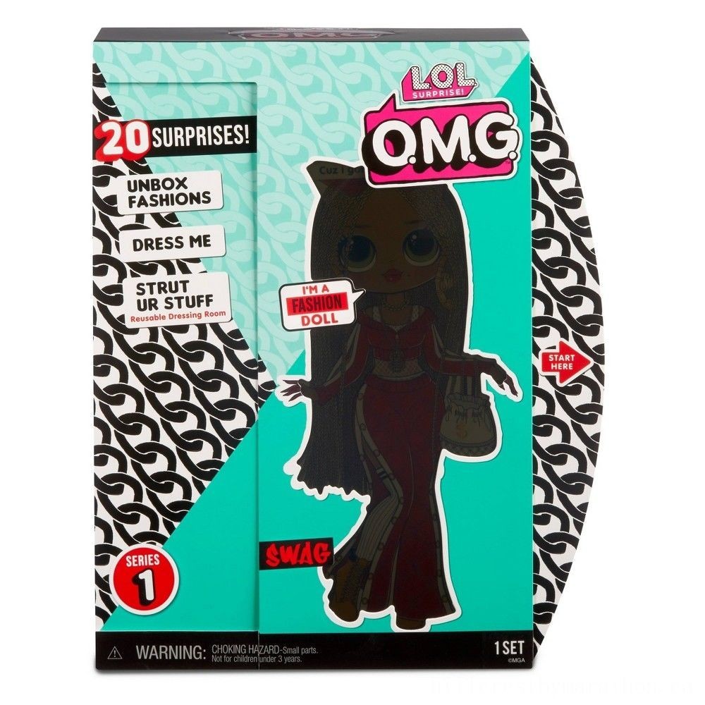 L.O.L Surprise! O.M.G. Swag Manner Figurine with twenty Unpleasant surprises