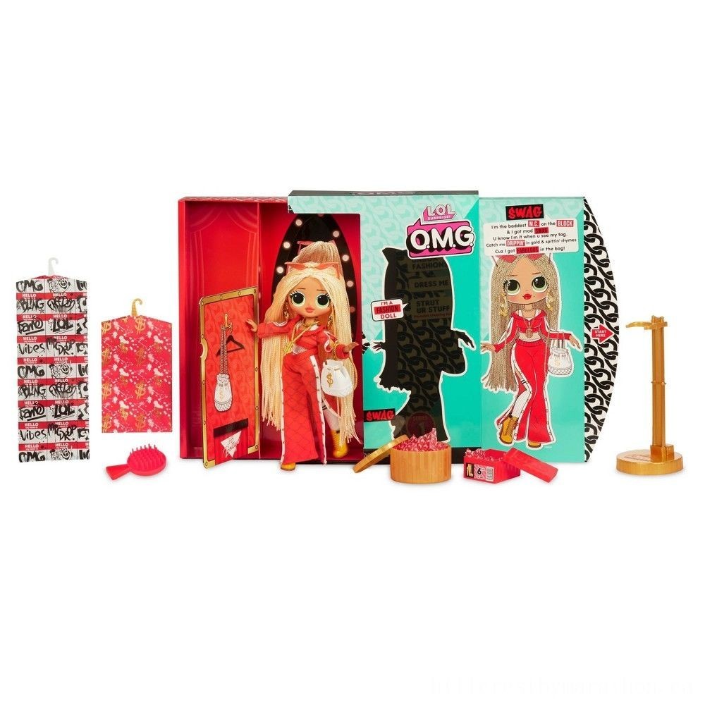 Buy One Get One Free - L.O.L Surprise! O.M.G. Swag Style Doll along with 20 Shocks - Women's Day Wow-za:£21[laa5089ma]