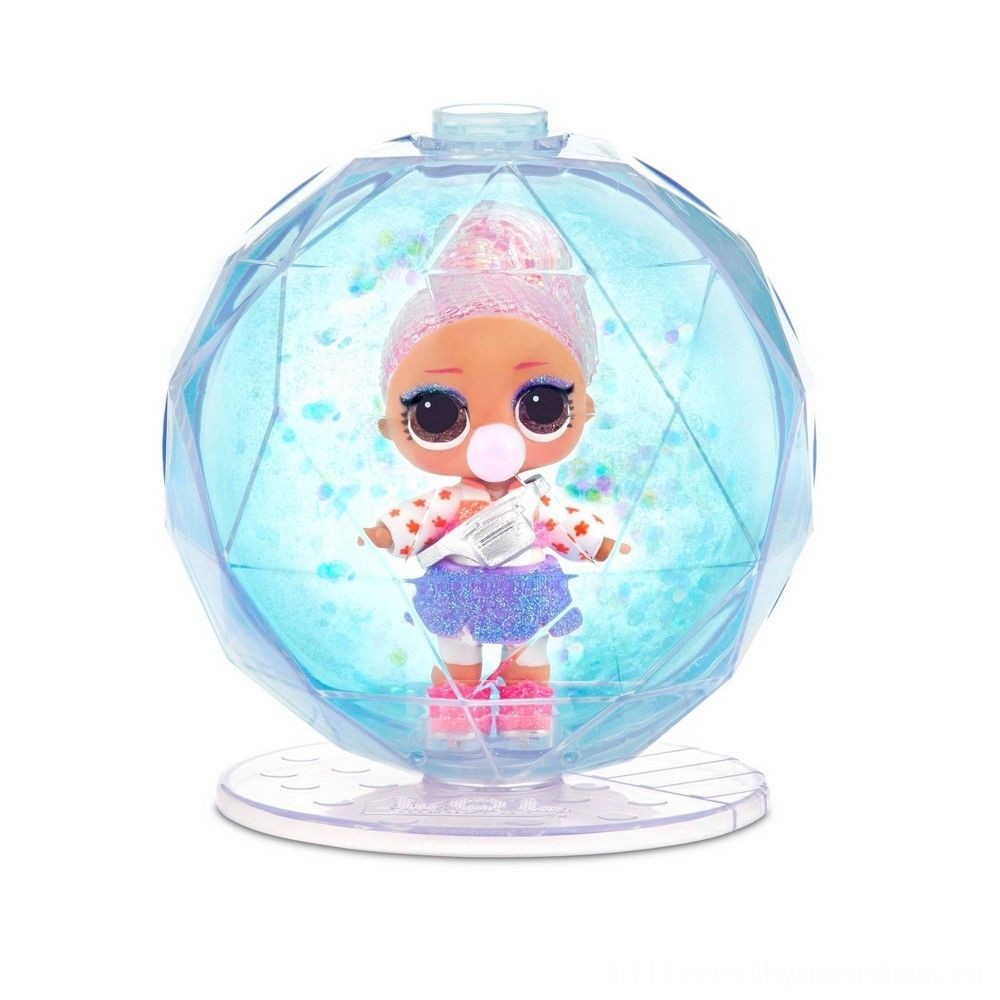 L.O.L Surprise! Glitter Globe Figurine Winter Months Disco Series with Shine Hair