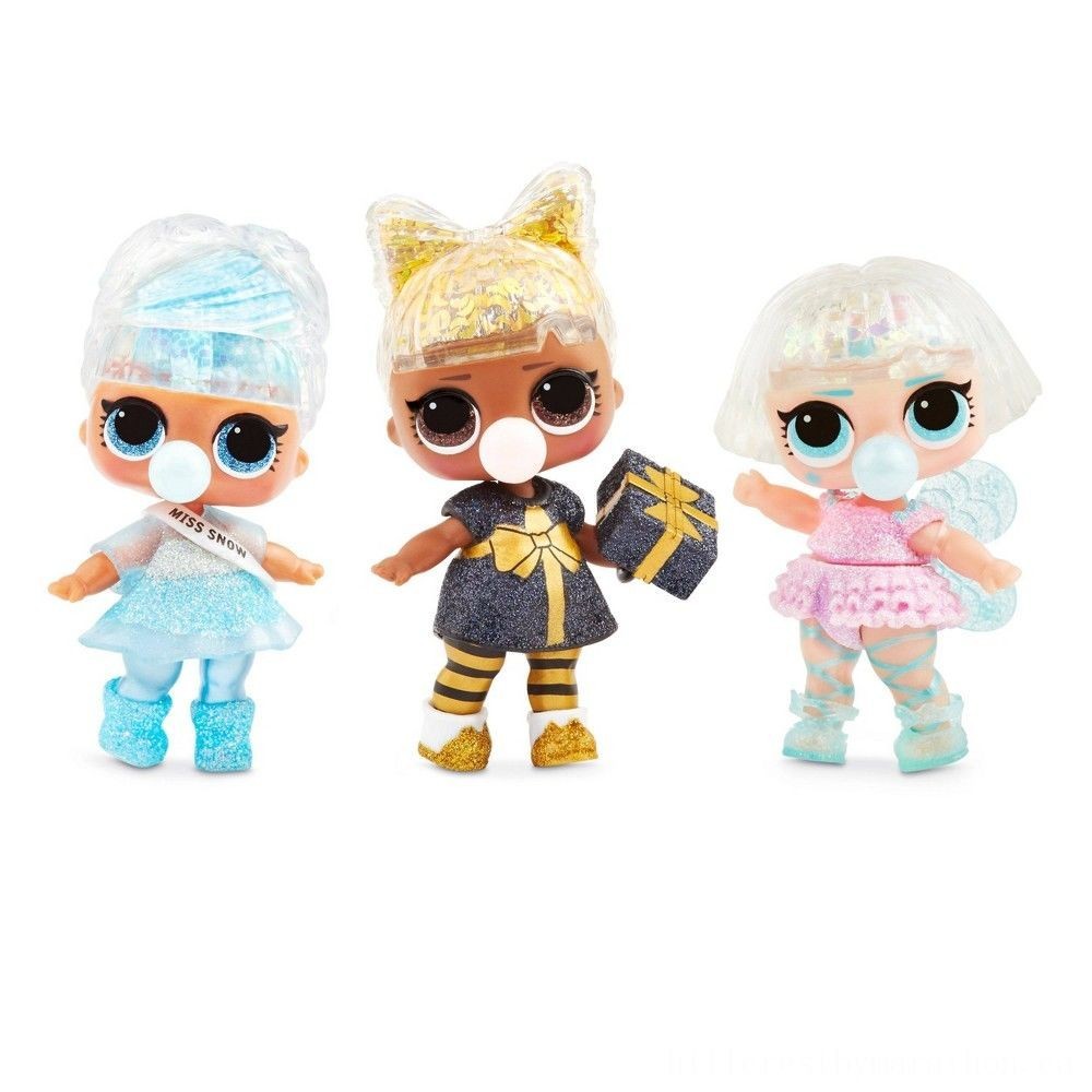 July 4th Sale - L.O.L Surprise! Shine World Figurine Winter Season Disco Set along with Shine Hair - Give-Away Jubilee:£8[coa5095li]