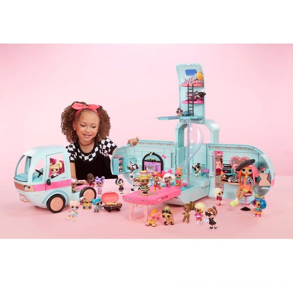Loyalty Program Sale - L.O.L Surprise! 2-in-1 Glamper Manner Camper along with 55+ Surprises - Off-the-Charts Occasion:£73[lia5097nk]