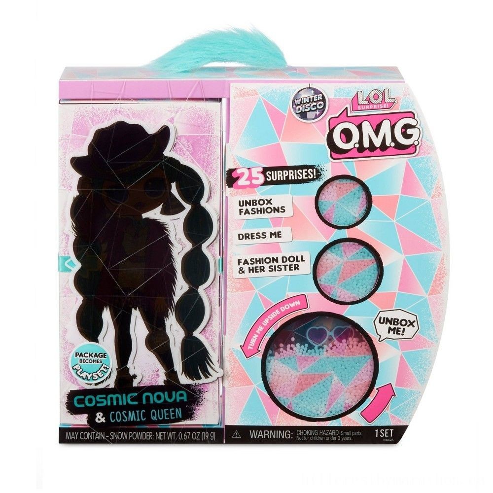 Click and Collect Sale - L.O.L Surprise! O.M.G. Wintertime Disco Grandiose Nova Style Toy &&    Sibling - Mother's Day Mixer:£28[jca5099ba]