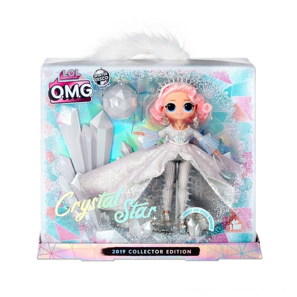 February Love Sale - L.O.L Surprise! Winter Months Disco O.M.G. Crystal Celebrity 2019 Collector Version Style Figurine - Bonanza:£39
