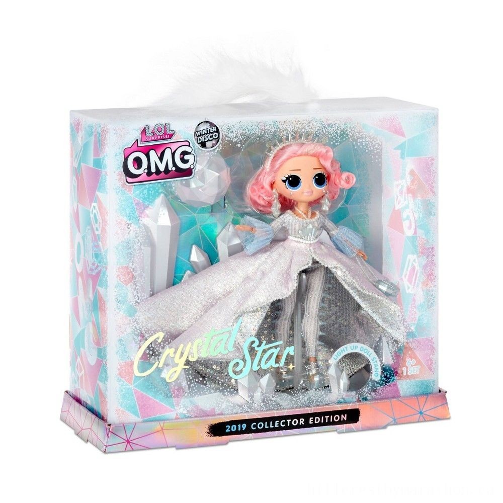 Markdown - L.O.L Surprise! Wintertime Nightclub O.M.G. Crystal Celebrity 2019 Collection Agency Edition Fashion Toy - Markdown Mardi Gras:£38[coa5101li]