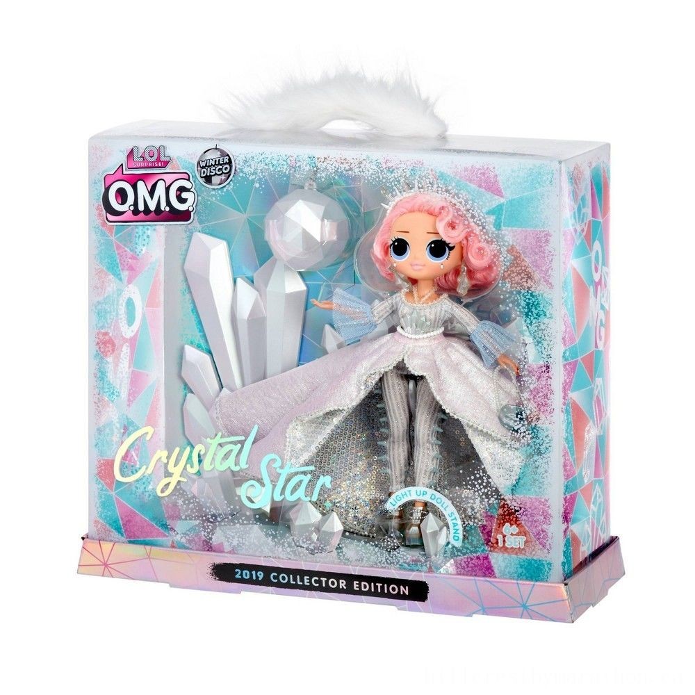 Christmas Sale - L.O.L Surprise! Winter Season Nightclub O.M.G. Crystal Star 2019 Debt Collector Edition Manner Toy - Summer Savings Shindig:£38[sia5101te]